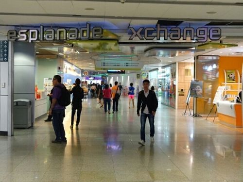 Esplanade Xchange mall at Vegetarian at Esplanade Xchange in Central Singapore