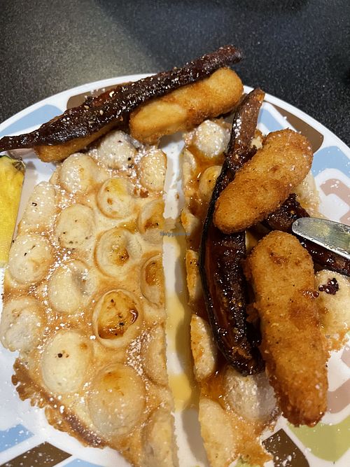 Chicken and waffles  at Dancing Avocado in Daytona Beach