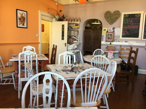 inside  at Shanti Cafe in Saltburn-by-the-sea