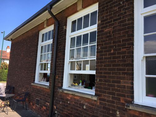 outside at Shanti Cafe in Saltburn-by-the-sea