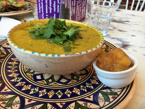 lentil Dahl  at Shanti Cafe in Saltburn-by-the-sea