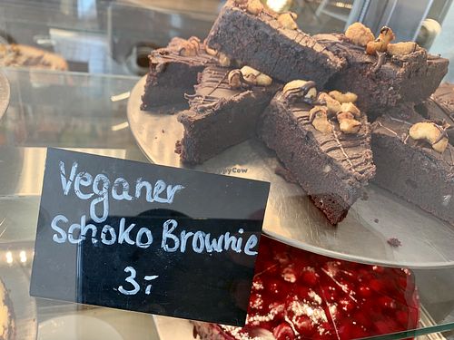 vegan brownies at Pier 14 in Seebad Zinnowitz