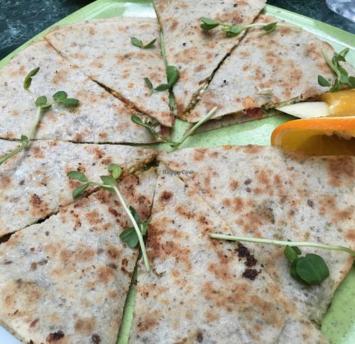 pesto quesadilla  at Go Vegan Cafe in Las Vegas