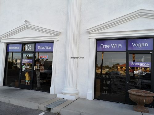 Outside at Go Vegan Cafe in Las Vegas