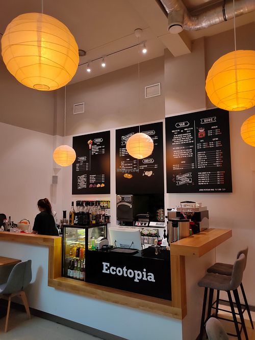 Cafe at Ecotopia in Moscow