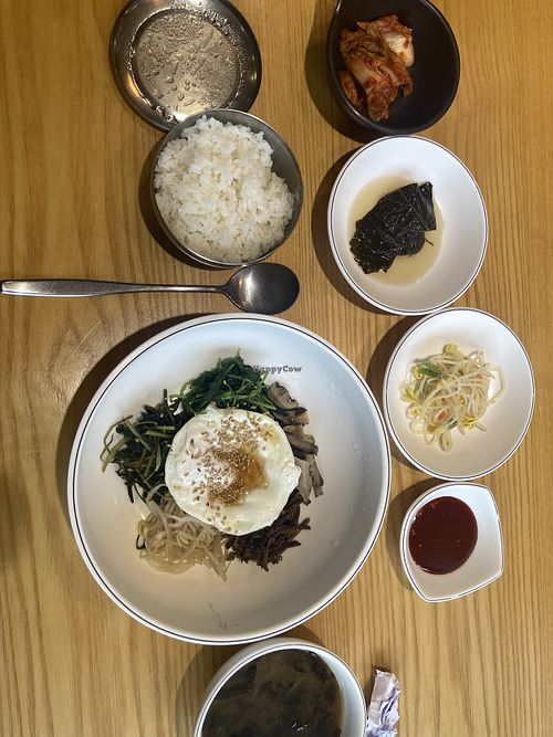 vegetable bibimbap (side dishes most likely not)  at Shoue-Hyang in Sokcho