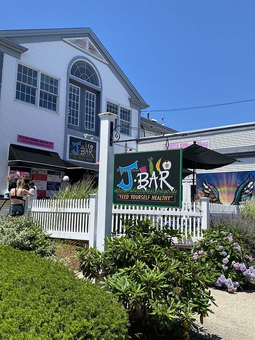 Street sign  at J.Bar in Harwich Port
