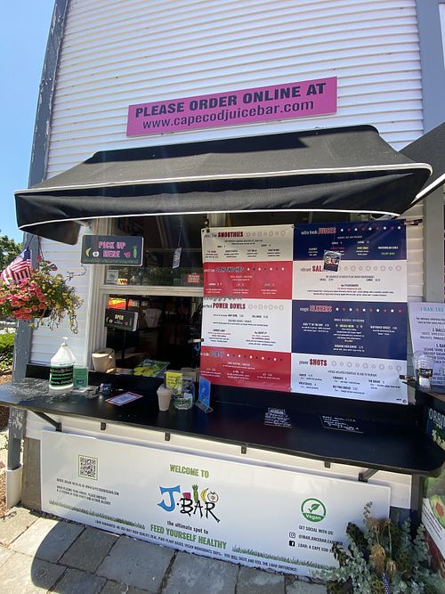 Pickup counter  at J.Bar in Harwich Port