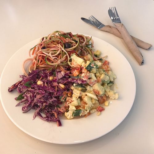 large mixed salad at GoVegan Deli in Noosaville