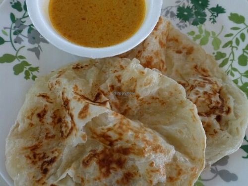 2 pieces of Roti Prata  at Vegetarian Indian Cuisine in Central Singapore