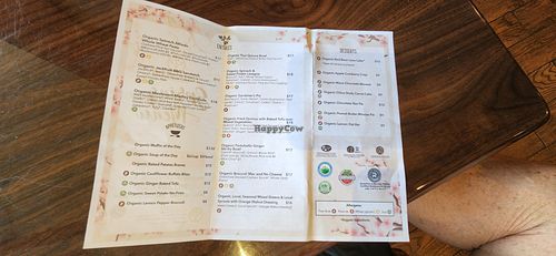 June 29 2022 menu at GreenFare Organic Cafe in Herndon