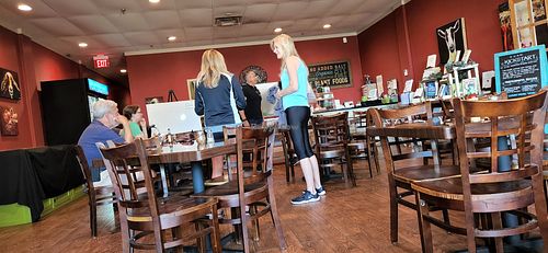 a class was gathering for WFPB health and eating education.  (I stayed for a while) at GreenFare Organic Cafe in Herndon