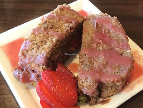 Organic Chocolate Strawberry Swirl Cake at GreenFare Organic Cafe in Herndon
