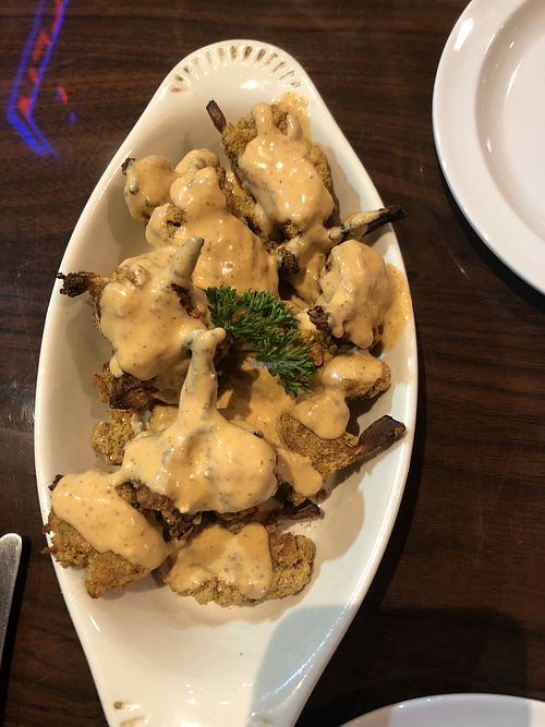 Buffalo cauliflower  at GreenFare Organic Cafe in Herndon