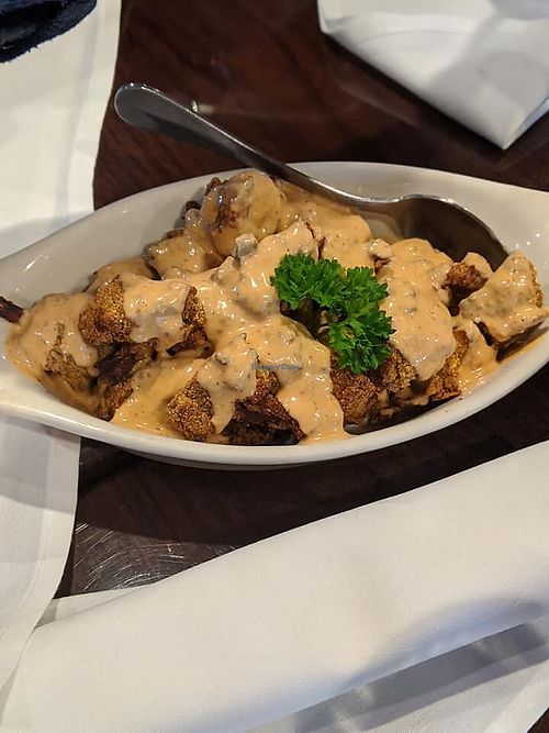 Organic cauliflower bites at GreenFare Organic Cafe in Herndon