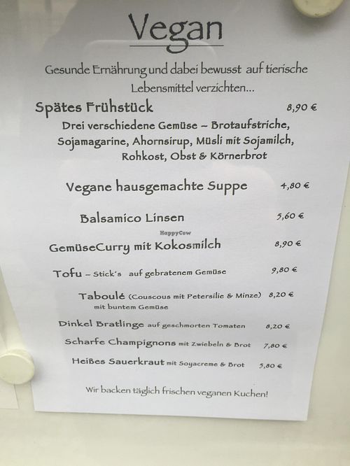 Menu of the week at You're Welcome in Berlin