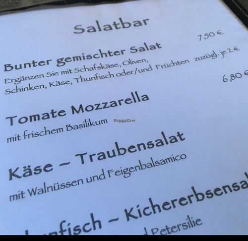 menu at You're Welcome in Berlin