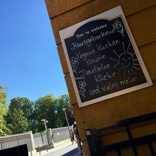 outside at You're Welcome in Berlin