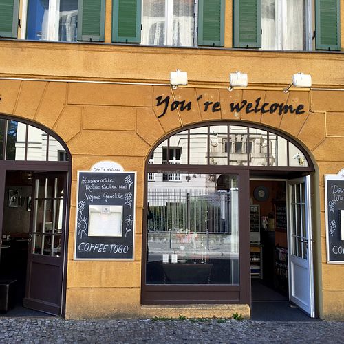 outside at You're Welcome in Berlin
