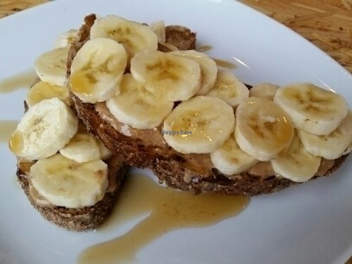toast with nut butter at Urban Zen in Swansea