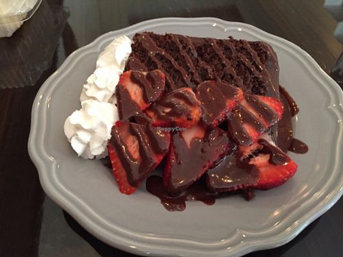 Chocolate Cake at Clovermint Cafe and Market in Dania Beach