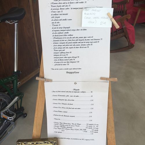 menu at Vegans N' Roses in Castelldefels