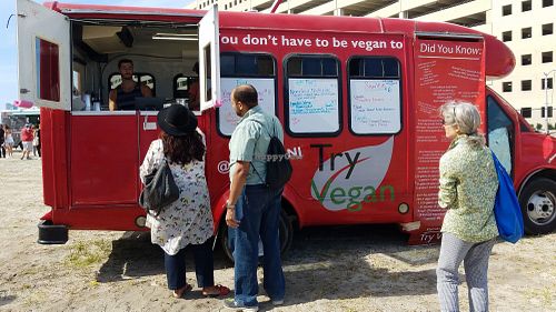 In Atlantic City for the vegan festival at Try Vegan in Trenton