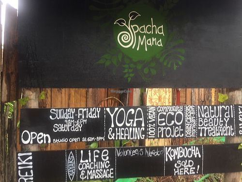 Front sign  at Pachamama in Sihanoukville