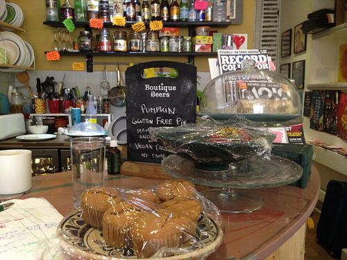 Vegan cakes at Vinyl in South East London