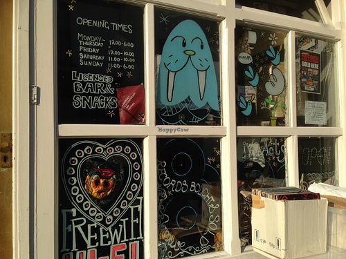 Window display at Vinyl in South East London