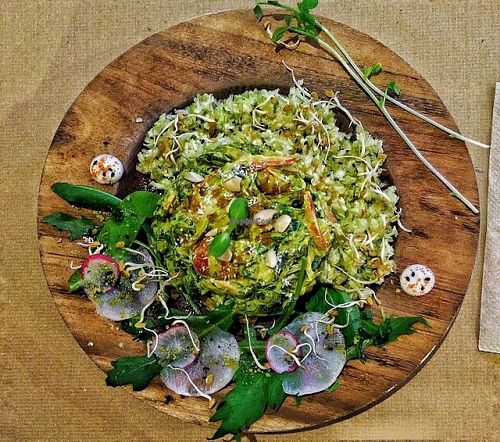 raw korma curry at Petit Brot - Cold Press Raw Eco in Barcelona