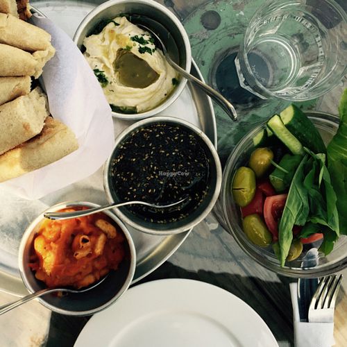 Mezze at Shams El Balad Cafe in Amman
