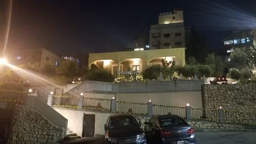 Outside at Shams El Balad Cafe in Amman