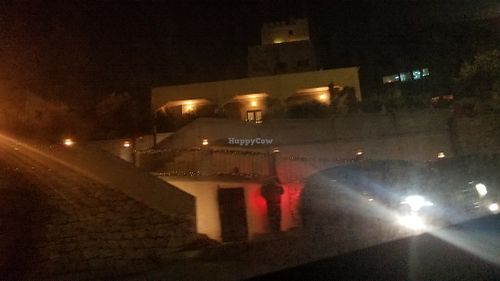 Outside at Shams El Balad Cafe in Amman