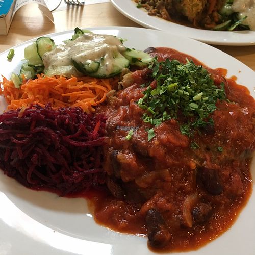 cabbage rolls at Vege Bar in Gdansk