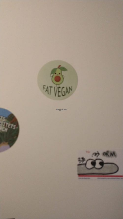 Bathroom door sticker😊 at Kaf in Copenhagen