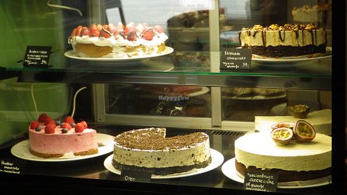 Vegan cakes at Kaf in Copenhagen