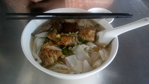 Noodle Soup at Shin House Vegetarian in Phnom Penh
