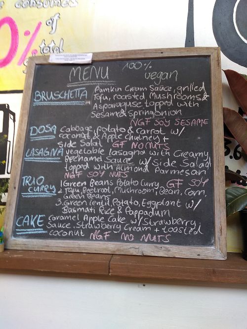 Menu of the day at Lentil As Anything - Thornbury in Thornbury