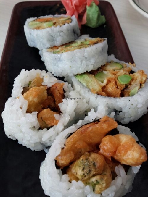 Tempura veggie roll at Xin Bowl in Ridgecrest