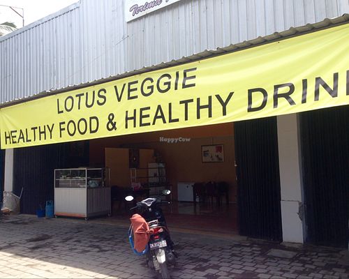 view from the road  at Lotus Veggie in Kuta