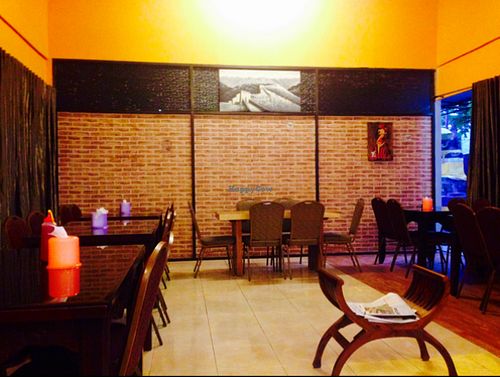 seating area  at Lotus Veggie in Kuta