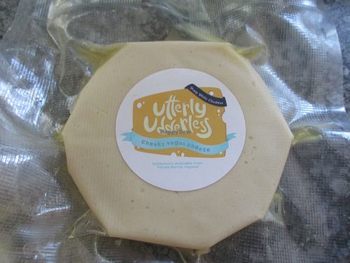 The Sharp White Cheddar is a must for any cheese lover, simply divine. at Purple Myrtle Vegans in Johannesburg