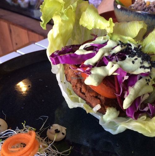 Lettuce burger at Native - Feel Real in Manly