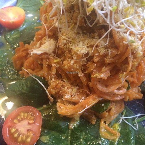 Sweet potato spaghetti spins me right round, baby, right round... at Native - Feel Real in Manly