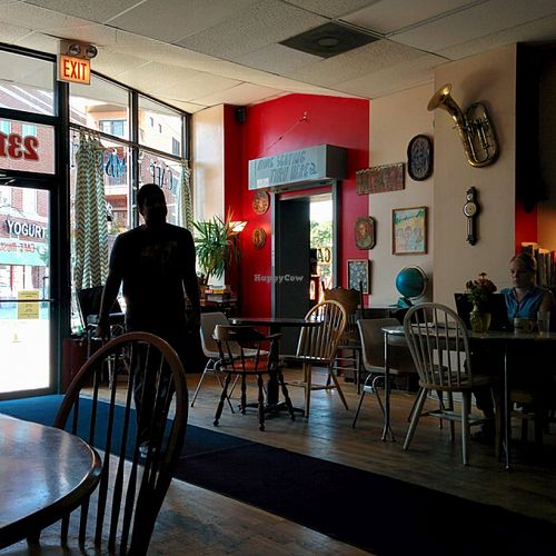 Inside Cafe Mustache at Cafe Mustache in Chicago