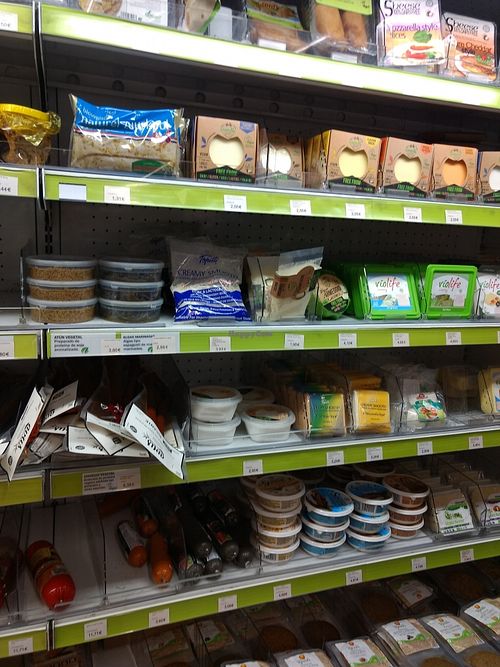 big fridge at Herbolario Navarro - San Vicente in Valencia