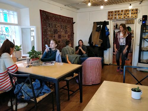 restaurant interior  at Vegan Day in Kazan