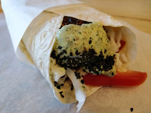falafel wrap at Vegan Day in Kazan