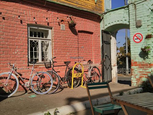 backyard at Vegan Day in Kazan